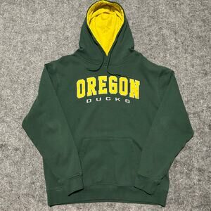 Oregon Ducks Pullover Hoodie Green Yellow Size XL Used – Excellent